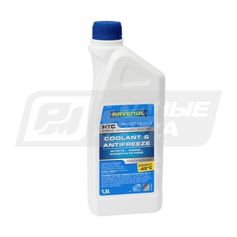 RAVENOL НТС Hybrid -40C (синий), 1,5л 1410121150